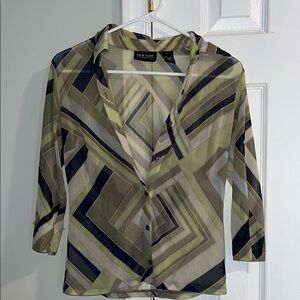 Geometric Patterned Women's Top